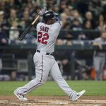 Miguel Sano #22 of the Minnesota Twins hits a solo home run during the second inning against the Seattle Mariners at Safeco Field on May 27, 2016 in Seattle, Washington. (Photo by Stephen Brashear/Getty Images)
