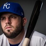 Mike Moustakas #8 of the Kansas City Royals poses for a portrait at the Surprise Sports Complex on February 20, 2017 in Surprise, Arizona. (Photo by Rob Tringali/Getty Images)