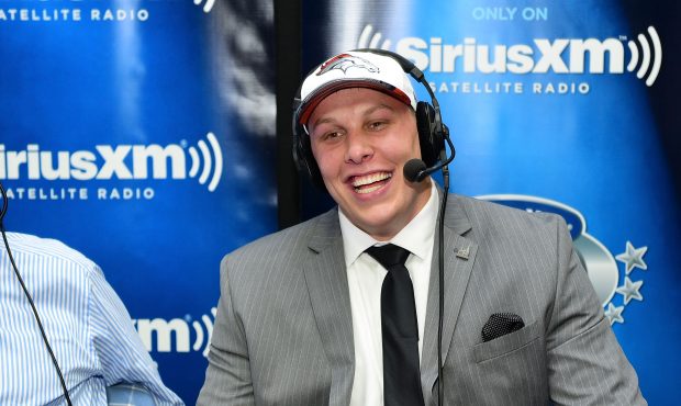 Garett Bolles of Utah visits the SiriusXM NFL Radio talkshow after being picked #20 overall by the ...