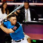 Aaron Judge #99 of the New York Yankees competes in the final round of the T-Mobile Home Run Derby at Marlins Park on July 10, 2017 in Miami, Florida.  (Photo by Mark Brown/Getty Images)