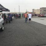Listeners gather in Brighton on Day 2 of 104.3 The Fan's Training Camp 17 – The Decision shirt giveaway.