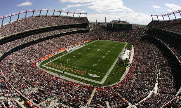 DENVER - SEPTEMBER 26:  A general view of Invesco Field stadium as the Denver Broncos host the San ...