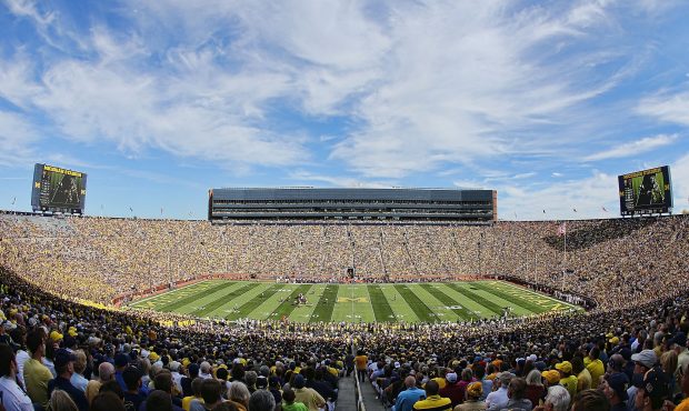 ANN ARBOR, MI - SEPTEMBER 27: A general view of Michigan Stadium during the first quarter of the ga...