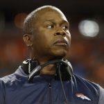 DENVER, CO - SEPTEMBER 11:  Head coach Vance Joseph of the Denver Broncos before the game against the Los Angeles Chargers at Sports Authority Field at Mile High on September 11, 2017 in Denver, Colorado. (Photo by Justin Edmonds/Getty Images)