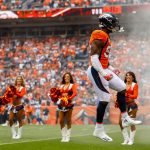 DENVER, CO - SEPTEMBER 17:  Outside linebacker Von Miller #58 of the Denver Broncos runs onto the field during player introductions before a game against the Dallas Cowboys at Sports Authority Field at Mile High on September 17, 2017 in Denver, Colorado. (Photo by Justin Edmonds/Getty Images)