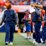 DENVER, CO - SEPTEMBER 17:  Head coach Vance Joseph walks along the sideline during the second quarter of a game against the Dallas Cowboys of the Denver Broncos  at Sports Authority Field at Mile High on September 17, 2017 in Denver, Colorado. (Photo by Justin Edmonds/Getty Images)