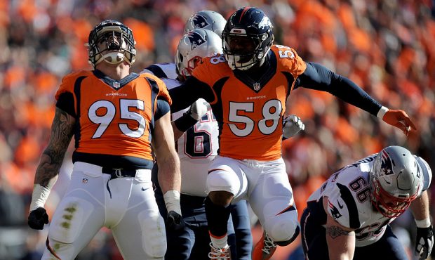 in the AFC Championship game at Sports Authority Field at Mile High on January 24, 2016 in Denver, ...