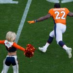 DENVER, CO - NOVEMBER 19:  Running back C.J. Anderson #22 of the Denver Broncos runs onto the field during player introductions before a game against the Cincinnati Bengals at Sports Authority Field at Mile High on November 19, 2017 in Denver, Colorado. (Photo by Justin Edmonds/Getty Images)