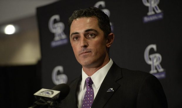 Colorado Rockies introduce Jeff Bridich the Rockies General Manager October 8, 2014 at Coors Field....