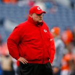 Head coach Andy Reid of the Kansas City Chiefs looks on before a game against the Denver Broncos at Sports Authority Field at Mile High on December 31, 2017 in Denver, Colorado. (Photo by Justin Edmonds/Getty Images)