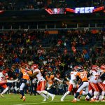 Kicker Harrison Butker #7 of the Kansas City Chiefs kicks a field goal as time expires to put the Kansas City Chiefs ahead 27-24 against the Denver Broncos at Sports Authority Field at Mile High on December 31, 2017 in Denver, Colorado. (Photo by Dustin Bradford/Getty Images)