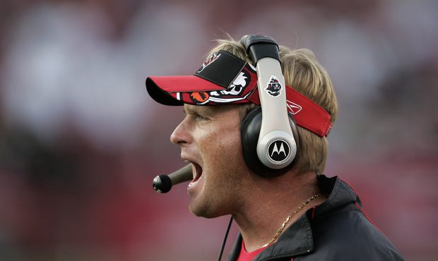 Buccaneers head coach Jon Gruden late in the game as the San Francisco 49ers defeated the Tampa Bay...