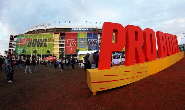 A general view of Camping World Stadium during the 2017 Pro Bowl on January 29, 2017, at Camping Wo...