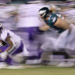 Jerick McKinnon #21 of the Minnesota Vikings runs the ball against the Philadelphia Eagles during the fourth quarter in the NFC Championship game at Lincoln Financial Field on January 21, 2018 in Philadelphia, Pennsylvania.The Philadelphia Eagles defeated the Minnesota Vikings 38-7. (Photo by Patrick Smith/Getty Images)