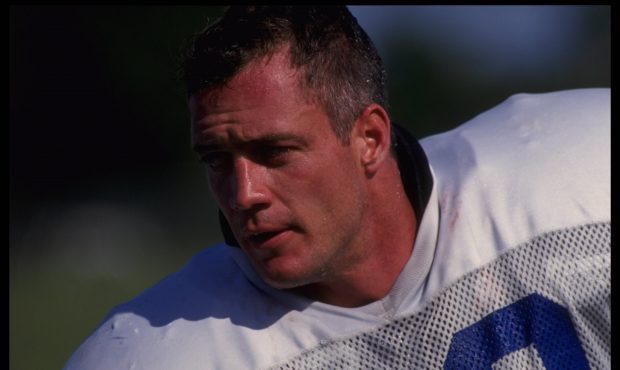 21 Jul 1995:  Running back Daryl Johnston of the Dallas Cowboys during the Cowboys training camp in...