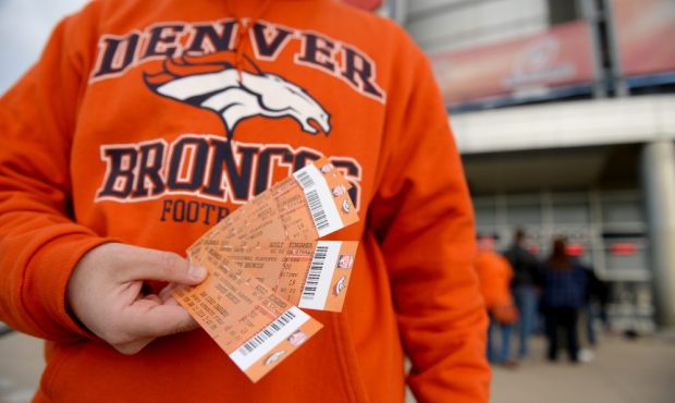 Broncos fan Marc Sleight was able to buy four tickets for the up coming game at Sports Authority Fi...