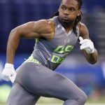 Former Ohio State defensive back Bradley Roby runs a drill during the 2014 NFL Combine at Lucas Oil Stadium on February 25, 2014 in Indianapolis, Indiana. (Photo by Joe Robbins/Getty Images)