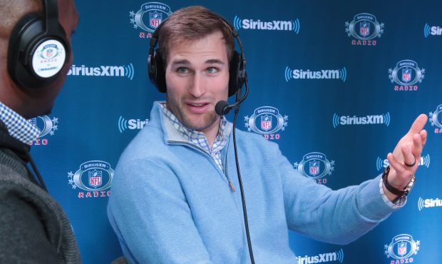 NFL player Kirk Cousins of Washington Redskins attends SiriusXM at Super Bowl LII Radio Row at the ...