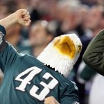 MINNEAPOLIS, MN - FEBRUARY 04:  A Philadelphia Eagles fan reacts against the New England Patriots during the second quarter in Super Bowl LII at U.S. Bank Stadium on February 4, 2018 in Minneapolis, Minnesota.  (Photo by Patrick Smith/Getty Images)