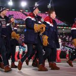 United States athletes take part during the Opening Ceremony of the PyeongChang 2018 Winter Olympic Games at PyeongChang Olympic Stadium on February 9, 2018 in Pyeongchang-gun, South Korea.  (Photo by Quinn Rooney/Getty Images)
