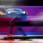 Seung-Hoon Lee of South Korea competes in the Men's 5000m Speed Skating event on day two of the PyeongChang 2018 Winter Olympic Games at Gangneung Oval on February 11, 2018 in Gangneung, South Korea.  (Photo by Dean Mouhtaropoulos/Getty Images)