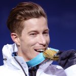 Gold medalist Shaun White of the United States poses during the medal ceremony for the Snowboard Men's Halfpipe Final on day five of the PyeongChang 2018 Winter Olympics at Medal Plaza on February 14, 2018 in Pyeongchang-gun, South Korea.  (Photo by Andreas Rentz/Getty Images)