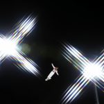(EDITORS NOTE: A special effects camera filter was used for this image.)  David Morris of Australia trains prior to the Freestyle Skiing Men's Aerials Qualification on day eight of the PyeongChang 2018 Winter Olympic Games at Phoenix Snow Park on February 17, 2018 in Pyeongchang-gun, South Korea.  (Photo by Cameron Spencer/Getty Images)