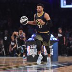 Jamal Murray #27 of the Denver Nuggets competes in the 2018 Taco Bell Skills Challenge at Staples Center on February 17, 2018 in Los Angeles, California.  (Photo by Kevork Djansezian/Getty Images)
