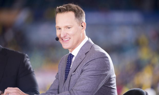 ESPN analyst Danny Kanell smiles during the ESPN College Football Pregame Show for the NCAA Capital...