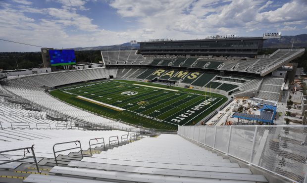 Northeast upper deck of the new Colorado State University on-campus stadium July 18, 2017. (Photo b...