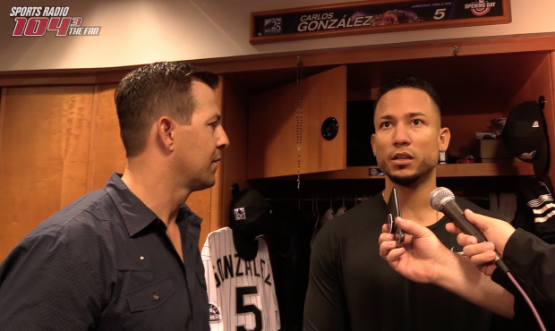 Rockies veteran outfielder Carlos Gonzalez told "Stokley and Zach" on Friday that the club has "unf...