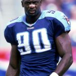 19 Sep 1999: Jevon Kearse #90 of the Tennessee Titans looks on the field during the game against the Ceveland Browns at the Adelphia Coliseum in Nashville, Tennessee. The Titans defeated the Browns 26-9. Mandatory Credit: Brian Bahr  /Allsport