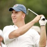 Peyton Manning competes during Pro-Am day at the 2005 Bay Hill Invitational at the Bay Hill Club and Lodge. March 15, 2005 (Photo by Pete Fontaine/WireImage)