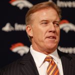ENGLEWOOD, CO - JANUARY 14:  Denver Broncos vice president of football operations John Elway addresses the media during a press conference to announce John Fox as the next head coach at Dove Valley on January 14, 2011 in Englewood, Colorado. Fox was named the 14th head coach in Broncos history yesterday after spending the last nine seasons as head coach of the Carolina Panthers. (Photo by Justin Edmonds/Getty Images)