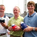 (L-R) Indianapolis Colts quarterback Peyton Manning, Archie Manning and New York Giants quarterback Eli Manning attends the NERF Father's Day Football Throwdown on June 14, 2008 at Chelsea Piers in New York City.  (Photo by Astrid Stawiarz/Getty Images)