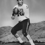 Frank Tripucka of the Denver Broncos 1961  (Photo by Sporting News/Sporting News via Getty Images)