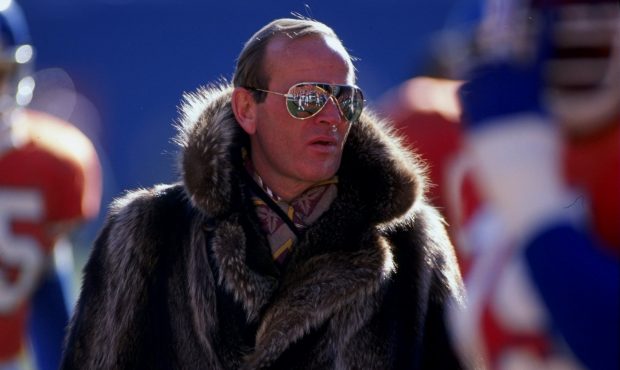 Denver Broncos owner Pat Bowlen looks on during a game against the Green Bay Packers at Lambeau Fie...