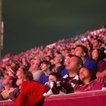 COMMERCE CITY, CO - JULY 4: Spectators and fans watch a fireworks display following an MLS game between the Colorado Rapids and Columbus Crew at Dick's Sporting Goods Park on July 4, 2014, in Commerce City, Colorado. (Photo by Daniel Petty/The Denver Post via Getty Images)
