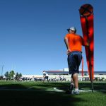 ENGLEWOOD, CO - JULY 29:  A general view of the field as the Denver Broncos practice on the first day of Training Camp at the Broncos Training Facility on July 29, 2005 in Englewood, Colorado. (Photo by Doug Pensinger/Getty Images)
