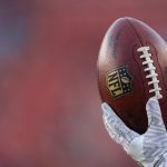 LANDOVER, MD - AUGUST 24: A detailed view of an NFL football during a preseason game at FedExField on August 24, 2018 in Landover, Maryland. (Photo by Patrick Smith/Getty Images)