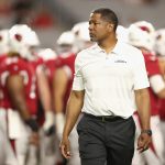 Head coach Steve Wilks of the Arizona Cardinals walks the field before the preseason NFL game against the Denver Broncos at University of Phoenix Stadium on August 30, 2018 in Glendale, Arizona.  (Photo by Christian Petersen/Getty Images)