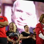 A moment of silence is observed to honor the passing of Arizona senator, John McCain before the preseason NFL game between the Arizona Cardinals and the Denver Broncos at University of Phoenix Stadium on August 30, 2018 in Glendale, Arizona.  (Photo by Christian Petersen/Getty Images)