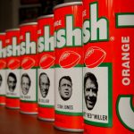 Former Broncos coach Red Miller, at his Denver home, displays a collection of Orange Crush cans from 1977.  (Photo By Craig F. Walker/The Denver Post via Getty Images)