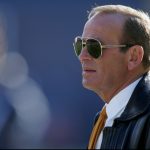 21 Dec 1997:  Denver Broncos owner Pat Bowlen looks on during a game against the San Diego Chargers at Mile High Stadium in Denver, Colorado.  The Broncos won the game, 38-3. Mandatory Credit: Brian Bahr  /Allsport