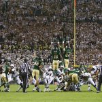 September 19 2015: Colorado State Rams Wide Receiver, Xavier Williams (84) blocks a game winning field goal attempt at the end of regulation play during the Rocky Mountain Showdown between the Colorado University Buffaloes and the Colorado State University Rams at Sports Authority Field in Denver, CO. (Photo by Russell Lansford/Icon Sportswire/Corbis via Getty Images)