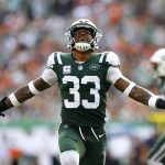 Jamal Adams #33 of the New York Jets reacts against the Denver Broncos during the second half in the game at MetLife Stadium on October 07, 2018 in East Rutherford, New Jersey. (Photo by Mike Stobe/Getty Images)