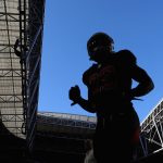 Running back Chase Edmonds #29 of the Arizona Cardinals runs off the field before the NFL game against the Denver Broncos at State Farm Stadium on October 18, 2018 in Glendale, Arizona. (Photo by Christian Petersen/Getty Images)