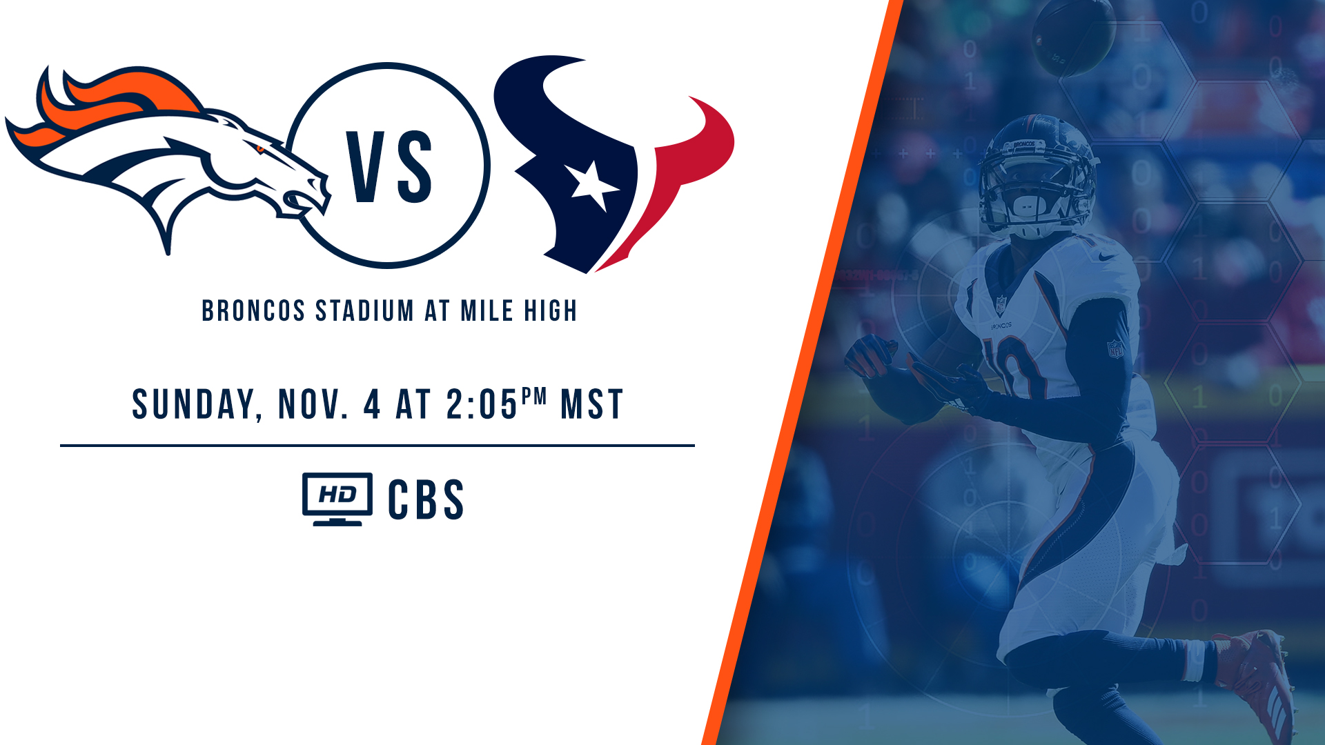 The Best Broncos Coverage: Week 9 – Denver vs. Houston Texans - Denver  Sports