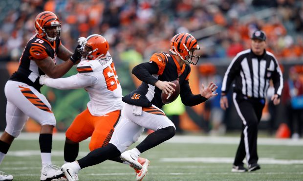 Jeff Driskel #6 of the Cincinnati Bengals runs with the ball during the fourth quarter of the game ...