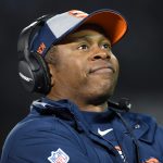 Head coach Vance Joseph of the Denver Broncos looks on from the sidelines against the Oakland Raiders during their NFL football game at the Oakland-Alameda County Coliseum on December 24, 2018 in Oakland, California.  (Photo by Thearon W. Henderson/Getty Images)